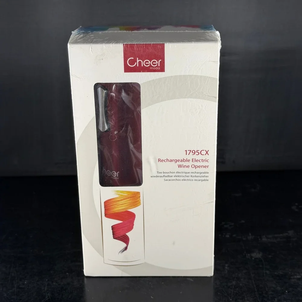 Cheer Moda 1795CX Rechargeable Electric Wine Opener Red BurgundyNew